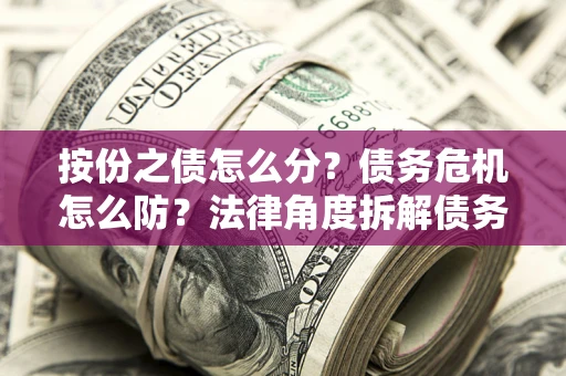 北京按份之债怎么分？债务危机怎么防？法律角度拆解债务分配与风险自保指南