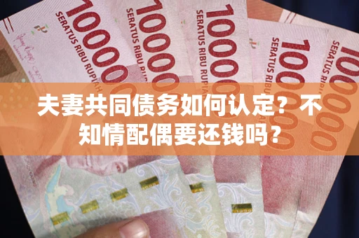 北京夫妻共同债务如何认定？不知情配偶要还钱吗？