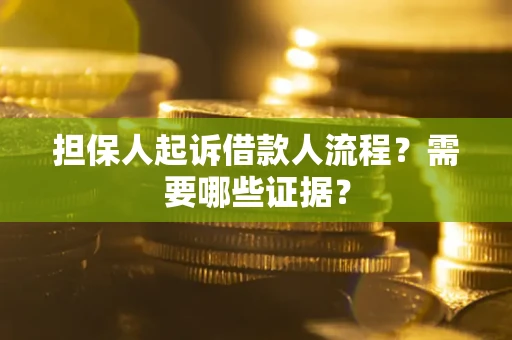 北京担保人起诉借款人流程？需要哪些证据？