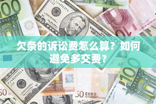 北京欠条的诉讼费怎么算？如何避免多交费？
