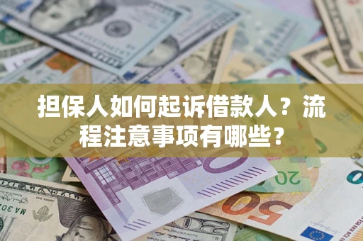 北京担保人如何起诉借款人？流程注意事项有哪些？